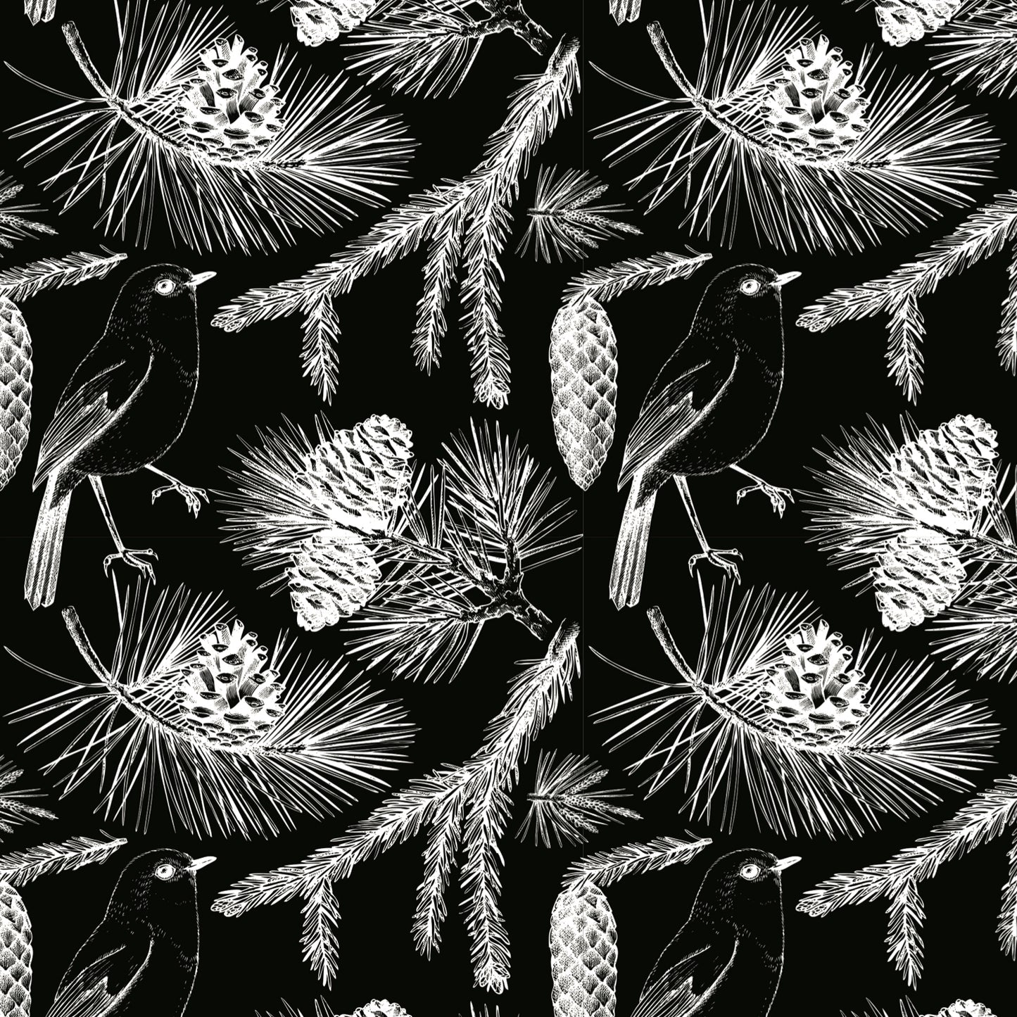 Papel de Regalo - Black Birds