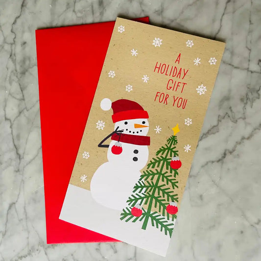 Tarjeta de Navidad - "A Holiday Gift For you"