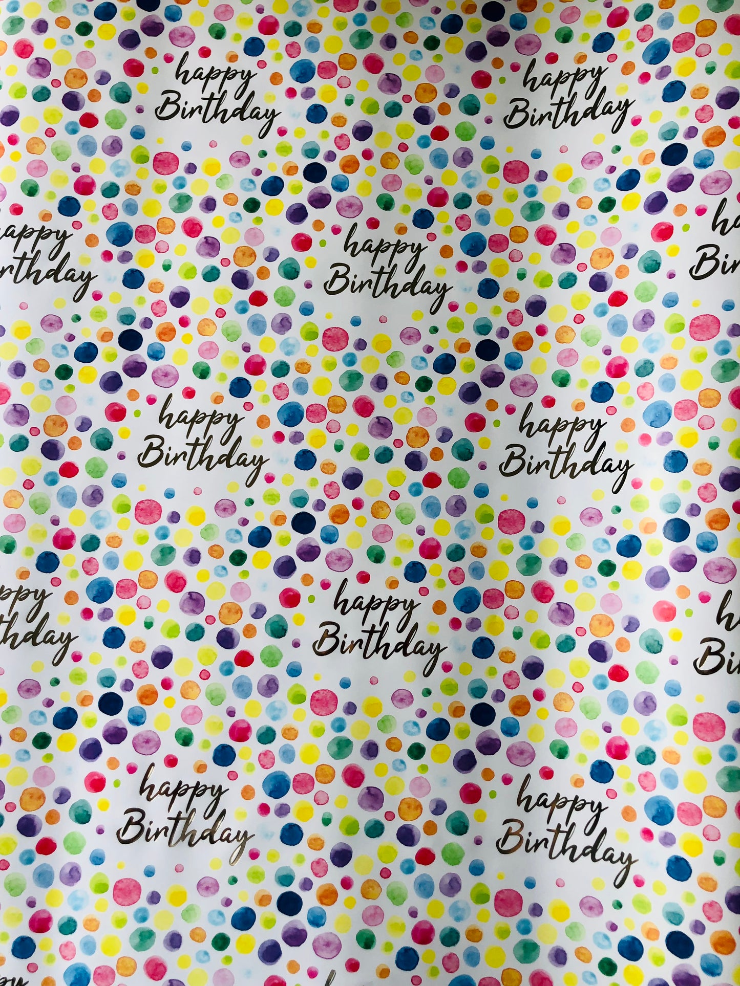 Papel de regalo - Birthday Dots