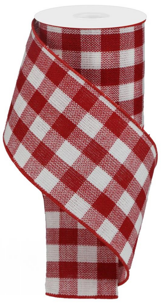 Listón Cuadros - Red Flannel Check