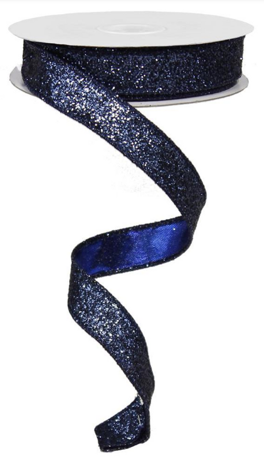 Listón Diamantina - Azul Marino Glitter