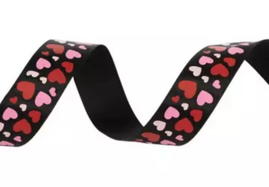 Listón San Valentín - Corazon Negro