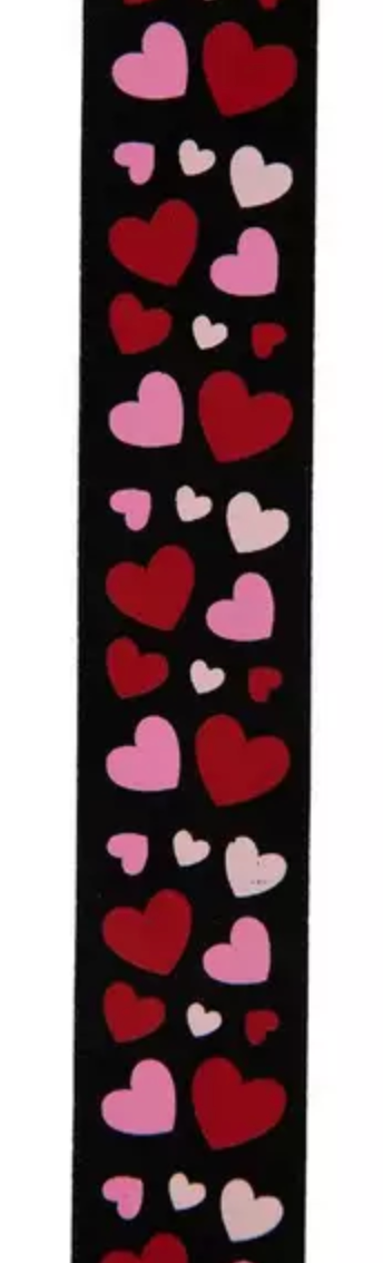 Listón San Valentín - Corazon Negro