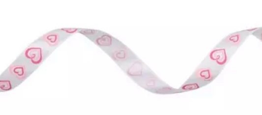Listón San Valentín - Corazones Rosas