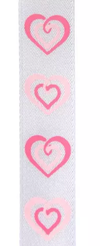 Listón San Valentín - Corazones Rosas