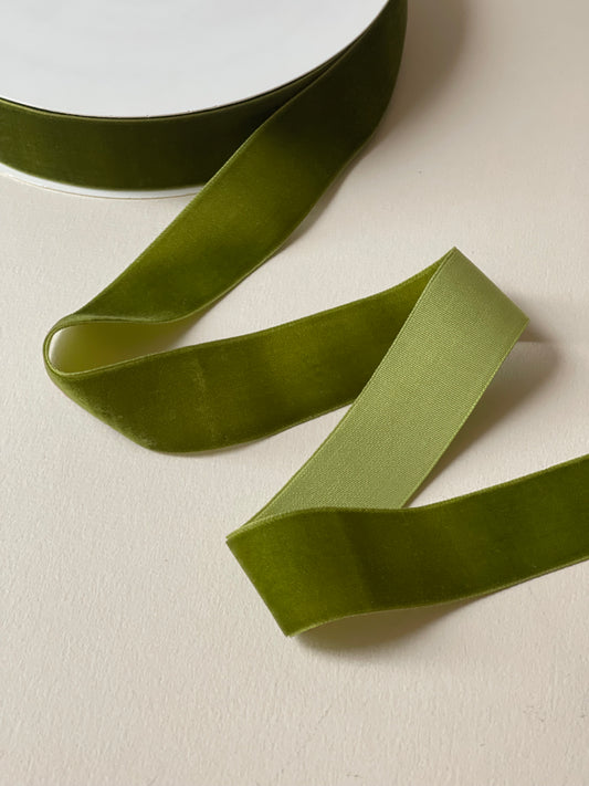 Listón de Terciopelo - Verde Musgo