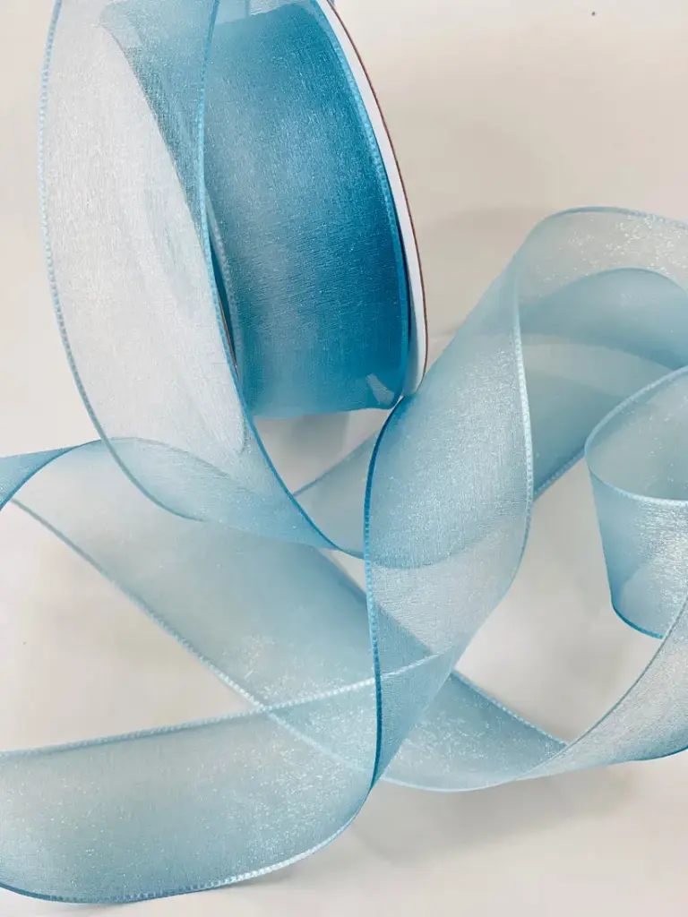 Organza Fina Celeste Aqua