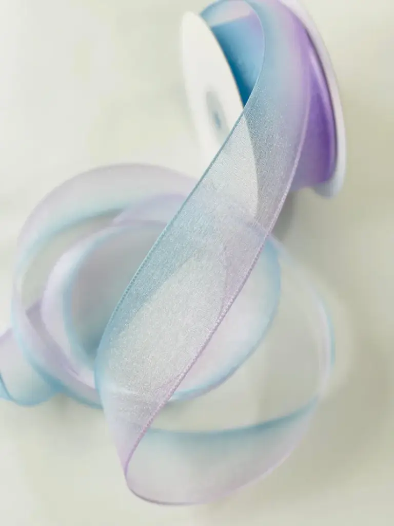 Organza Fina Celeste Lila