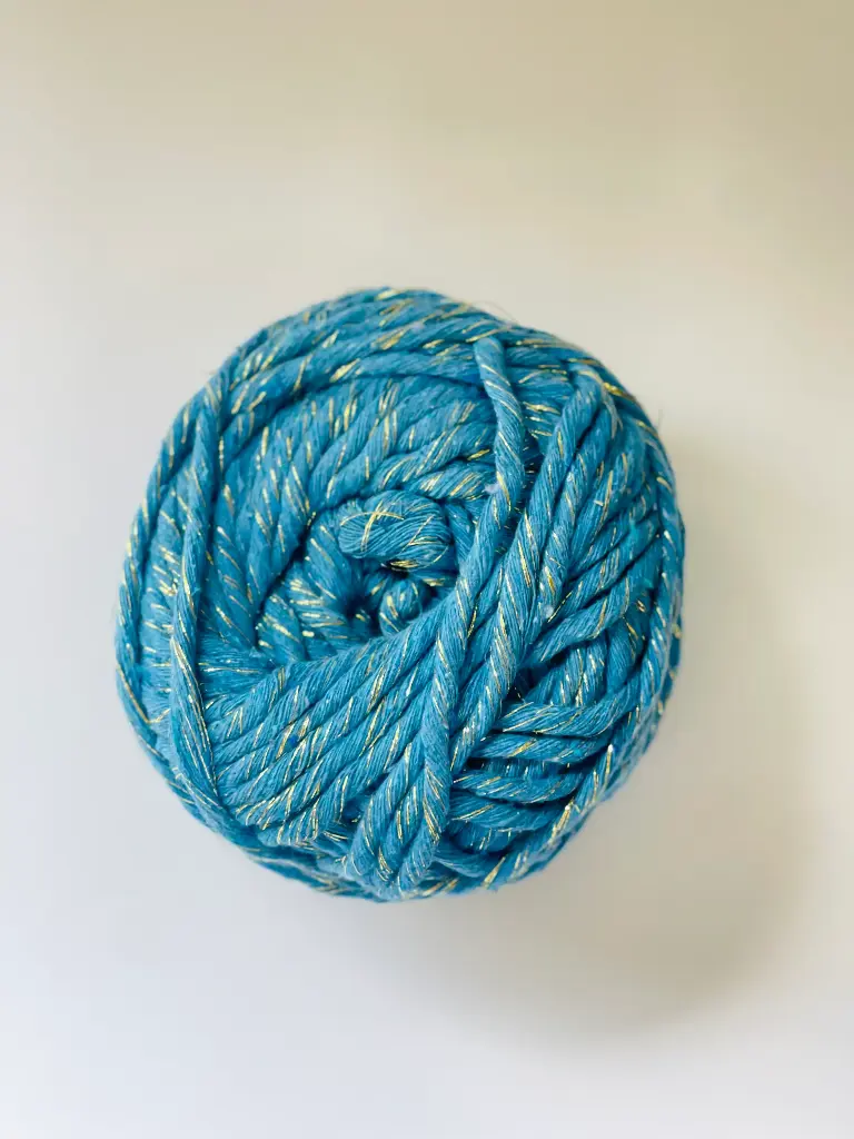 Macrame hilo Lurex - Methyl Blue