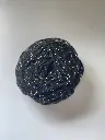 Macrame hilo Lurex - Negro