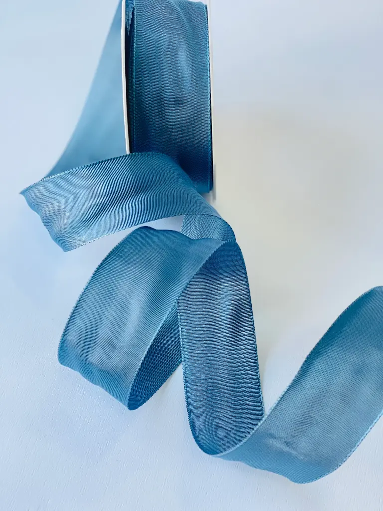 Silk Ribbon - Steel Blue