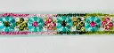 MH - Tul Bordado Flores 7/8" - Aqua