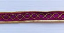 MH - Tira Hindú 3/8" - Oro y Magenta.