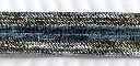 MH - Tira Hindú 3 cm - Terciopelo Azul Grisáceo.