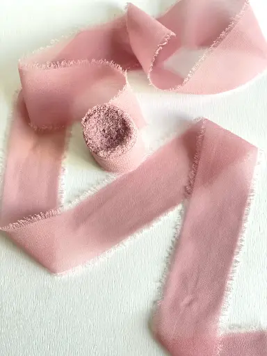 [Chiffon Palo de Rosa] Chiffon Deshilachado - Palo De Rosa