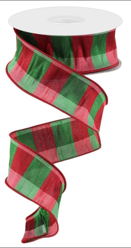 [RGA18614N] Listón Navideño - Faux Dupioni 