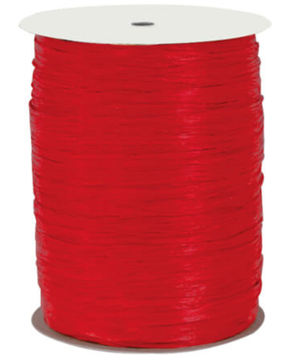 [rafia-de-papel-rojo-brillante-decoracion-regalo] Rafia De Papel - Rojo Brillante