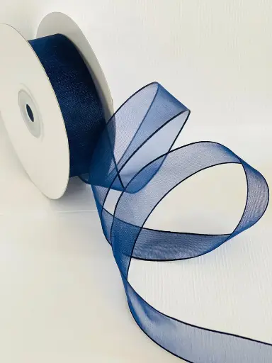 Organza Fina Azul Marino