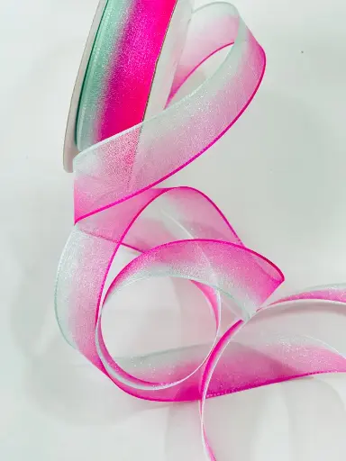 [1247] Organza Fina Rosa Menta