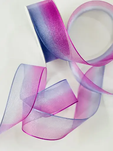 [1583] Organza Fina Morado Lila