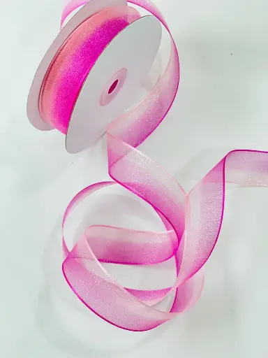 [1599] Organza Fina Magenta Durazno