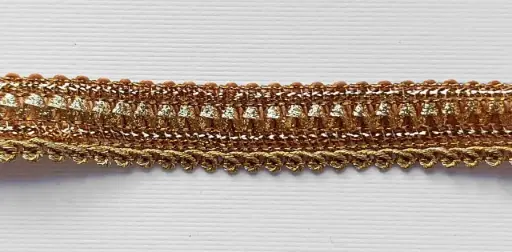 [LR-SL-812-ORO] MH - Tira Hindú Metalico 5/8" - Oro.